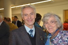 Hermann Kusel und Univ.-Prof. Dr. Elsa Leonore Kusel-Fetzmann, Geburtstagsfeier Erich Thenius 11.2014, Uni Wien; Foto F. Gusenleitner