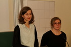Lisa-Maria  Liska und Lisa Reiss, ÖEG-Kolloquium, Graz-Universität, 16.3.2019; Foto Christian Komposch