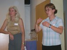 Emmy R. Wöss und Maja Novosel, Moostier-Fachtagung 8.-10.9.2005