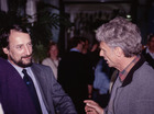 Dr. Gerhard Aubrecht und Dr. Hans Frey (re.); 3. Tagung für Greifvogel- und Eulenforschung, Linz, Schloßmuseum; 23.-25. Oktober 1998