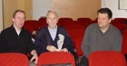 Martin Brader, Alfred und Dr. Gerhard Forstinger (v.l.), Jahrestreffen der Ornithologen OÖ, Biologiezentrum 3.März 2007