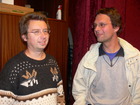 Mag. Norbert Sauberer und Dr. Martin Wiemers, 10 Jahre Österreichische Gesellschaft für Entomofaunistik, Feier NHM Wien, Oktober 2009; Bild: Archiv Biologiezentrum