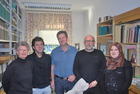 Ingrid Bobbe, Helmut Schmidt, Roland Zarre, Mag. Fritz Gusenleitner, Sihem Aguib (Algerien), Biologiezentrum Jänner 2010