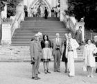 "Post-Symposium-Tour" nach Mariazell. Vorne, v.l.n.r.: John Heath, Merkurj S. Ghilarov, Ulrike Aspöck, Willi Sauter, Renate Rausch, Horst Aspöck, Frau Heath