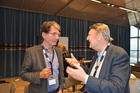 Michael Boppré und Karl Mazzucco, 2014, Entomologentagung Linz, November; Foto Fritz Gusenleitner