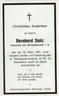 Bernhard Stolz, Christliches Andenken