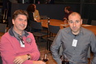 Patrick Lindner und Frank Zachos, ABOL-Tagung Linz November 2015; Foto Fritz Gusenleitner