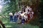 1976.6.26. Wassergspreng Wilhelm Kühnelt mit Studenten 