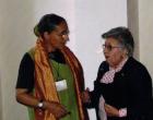 Maria Matilde Principi und Ulrike Aspöck (links). Ninth Int. Symposium on Neuropterology. Italien, Ferrara, 20. Juni 2005.