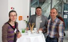 Weiss Irene (links) und Pfiffinger Gerald (Mitte), BirdLife Herbsttagung in Linz 10.2013, Foto H-M Berg