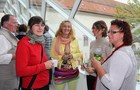 Osterkorn Reinhard (links), Stadler Susanne (Mitte), Eichberger Ingrid (2. v. re), BirdLife Herbsttagung  Linz 10.2013, Foto H-M Berg