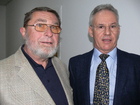 Otto Stoik und Thomas Rücker, Biologiezentrum Linz, November 2017; Foto Fritz Gusenleitner