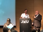 Karl Ploberger und Fritz Gusenleitner, 25 Jahre Biologiezentrum, Feier in JKU am 8.6.2018; Foto Karlheinz Meidinger