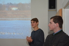 Jakob Vratny, Maximilian Mitterbacher, März 2018, Ornithologentreffen; Foto Jürgen Plass