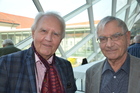 Horst Aspöck und Bernhard Klausnitzer, Entomologentagung Linz im Schlossmuseum, Nov. 2018; Foto F. Gusenleitner 