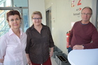 Karin Traxler, Susanne Mickler und Jürgen Plass, OEG Fachgespräch Insektensterben, Schlossmuseum Linz, Februar 2019; Foto Fritz Gusenleitner 