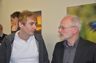 Herbert Koller und Martin Grube, Kustodentreffen, Naturwissenschaft Graz, April 2019; Foto F. Gusenleitner 
