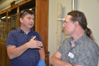 Robert Lindner und Christian Bräuchler, Kustodentreffen Naturwissenschaft, Graz, April 2019; Foto F. Gusenleitner 