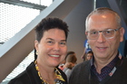 Andrea und Winfried Walter, Entomologentagung in Linz, Schlossmuseum, November 2019; Foto Fritz Gusenleitner