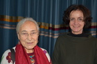 Ulrike Aspöck
und Susanne Randolf, Entomologentagung in Linz, Schlossmuseum, November 2019; Foto Fritz Gusenleitner 