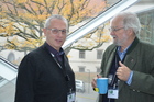 Winfried H. Walter
und Johann Tiefenthaler, Entomologentagung in Linz, Schlossmuseum, November 2019; Foto Fritz Gusenleitner 