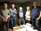 Wolf-Harald Liebig, Anselm Kratochwil, Maximilian Schwarz,  Roswitha Kriesten und Christian Schmid-Egger, November 2019, Ansfelden; Foto F. Gusenleitner
