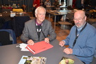 Hermann Dollfuss Hans-Joachim Jacobs_Entomologentagung Linz November 2022_Foto Fritz Gusenleitner