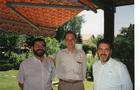 Enrice Asensio de la Sierra (links), Pater Andreas Werner Ebmer (Mitte) und Maximilian Schwarz (rechts), 1991