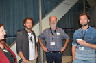 Sylvia Wanzenböck Bernhard Schneller Johannes Neumayer Johannes Pfrommer Entomologentagung Linz November 2022_Foto Fritz Gusenleitner