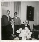 Wojciech Pulawski (links hinten), Maximilian Schwarz (rechts hinten), Matsumura (links vorne), Hermann Priesner (rechts vorne), August 1965