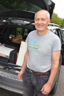 Martin Schwarz bei der Überführung der Sammlung Josef Gusenleitner 2023 ins Linzer Biologiezentrum. Foto F. Gusenleitner