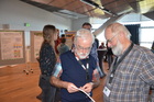 Balthasar Quehenberger Ewald Altenhofer. Entomologentagung Linz Schlossmuseum, November 2023. Foto F. Gusenleitner