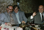 Kurt Kolar mit Erich Brenner und Ferdinand Starmühlner (rechts). Foto Archiv Evelyn Kolar