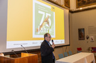 Andreas Kroh. Festveranstaltung 75 Jahre Arbeitsgemeinschaft Österreichischer Entomologen, Naturhistorisches Museum Wien, 20.9.2024. Foto Archiv der Arbeitsgemeinschaft