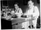 Lunak neben Klimesch, Yörs Plattensee 1937