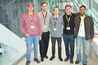Hanno Kortan Paul Geisend&ouml;rfer Leander Bertsch Robert Zimmermann Karim Stroriegl. Entomologentagung Linz Schlossmuseum November 2025. Foto F. Gusenleitner