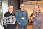 Martin Schwarz Andreas Chovanec Wolfgang Rabitsch. Entomologentagung Linz Schlossmuseum November 2025. Foto F. Gusenleitner