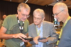 Norbert P&ouml;ll Franz P&uuml;hringer Erwin Hauser. Entomologentagung Linz Schlossmuseum November 2025. Foto F. Gusenleitner