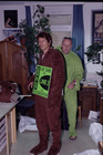 Gerhard Kleesadl und Johannes Rauch (re.) als Werbeträger zur "Langen Nacht der Museen"; Linz, 17. Juni 2000