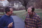 Rudolf Sevcik und Robert Gattringer (re.); Jahrestreffen der orn. ARGE am Biologiezentrum, 7. März 1998