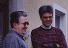 Prof. Dr. Gerhard Loupal (re.) und Mag. Udo Wiesinger; Jahrestreffen der orn. ARGE am Biologiezentrum, 7. März 1998