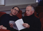 Pühringer Werner und Engelbert Webendorfer (re.); Jahrestreffen der orn. ARGE am Biologiezentrum, 7. März 1998