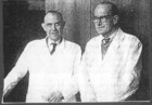 Franz Daniel (rechts im Bild) mit Charles Boursin