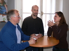 Günther Krisper, Tobias Pfingstl und Sieglinde Pollan, ÖEG Kolloquiem 1.3.2008, Universität für Bodenkultur Wien; Foto: Fritz Gusenleitner