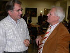 Karl-Heinz Schwammberger und Horst Aspöck, Entomologentagung November 2008 im Schlossmuseum
