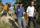 vorne im Bild: Herbert Nickel und Werner Holzinger, hinten im Bild: Igor Malenovski und Vladimir Gnezdilov; Foto: Gernot Kunz