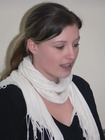 Martina Szopek, ÖEG-Kolloquium in Graz, 21.3.2009; Foto: Fritz Gusenleitner