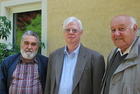 Maximilian Schwarz, Antonius van Harten und Josef Gusenleitner, Biologiezentrum Mai 2009; Foto: Fritz Gusenleitner