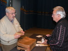 Dir. Ernst Arenberger und Franz Lichtenberger, 76. Entomologentagung im Schlossmuseum Linz 7. und 8.11.2009; Bild: Archiv Biologiezentrum