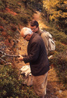 DI Alexander von Peez (vorne im Bild),  Bild aus Entomologica Austriaca 17/2010; Fotoarchiv: Landesmuseum Ferdinandeum